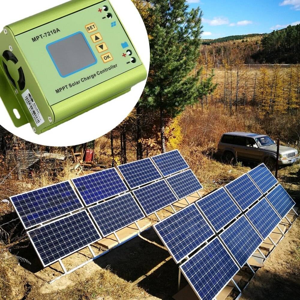 Solcellsladdare LCD MPPT Solcellsladdare Controller