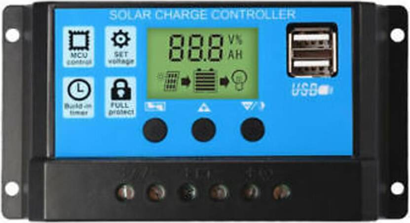 Solcellecontroller LCD Display Avanceret PWM