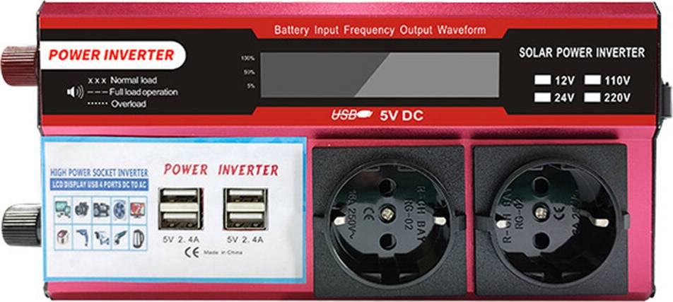 Power inverter Portable Solar Power Inverter Hd Display