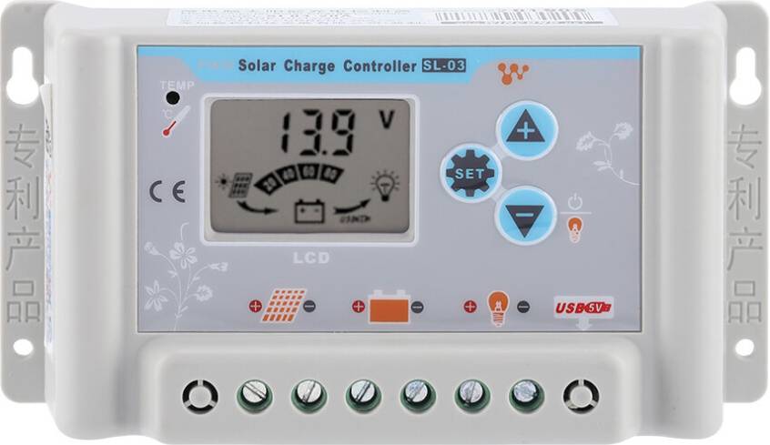 Solar Charge Controller Intelligent PWM 12V 24V