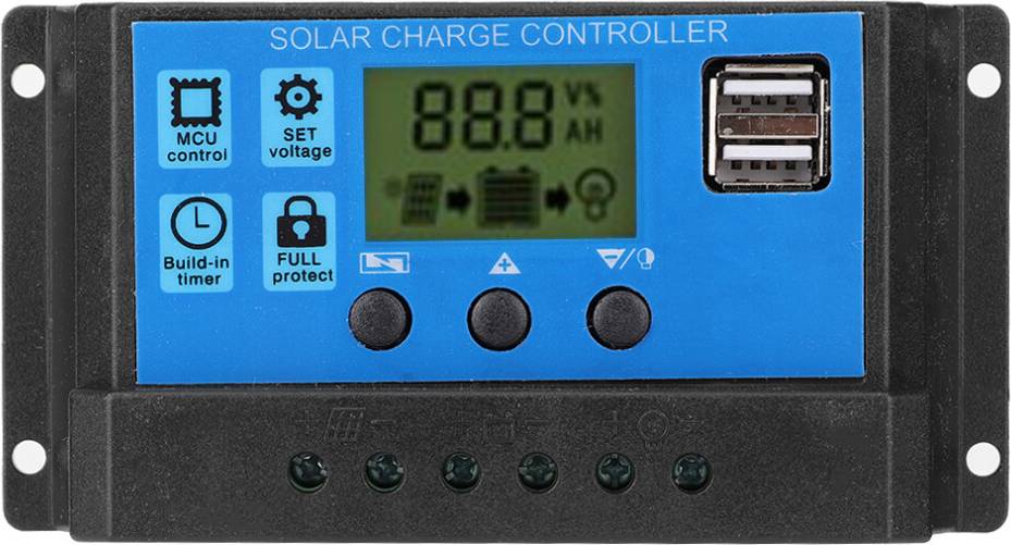 Solar Charge Controller Dual USB Port PWM