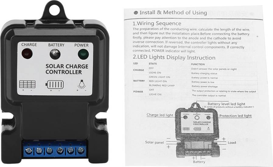 Advanced Solar Charge Controller Full 3-Stage PWM