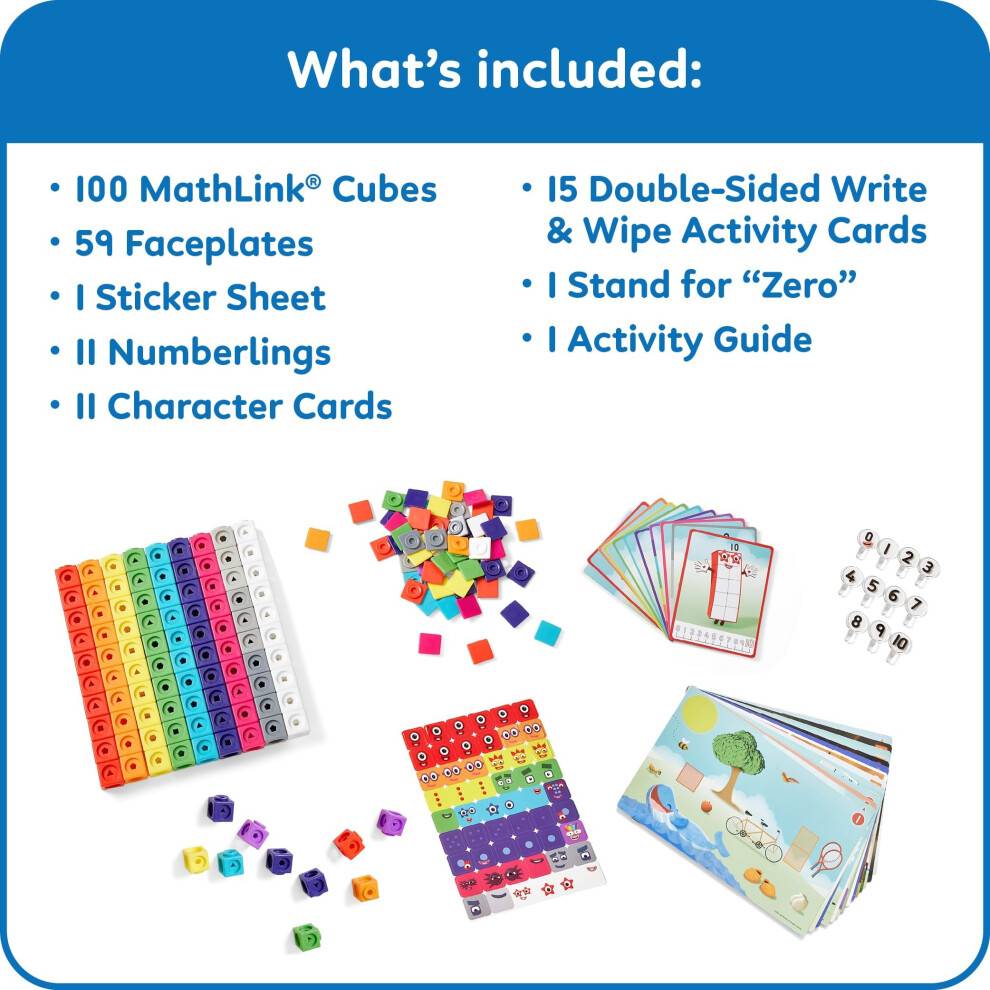 Learning Resources Numberblocks MathLink Cubes Activity Set