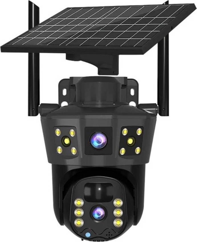 Solar wifi camera 3-Screen Solar WiFi Security Camera