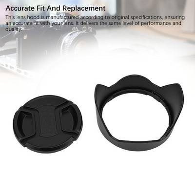 Camera Cap Set For F2.8-4 R LM OIS LENS ABS 18-55mm Front Lens Cap