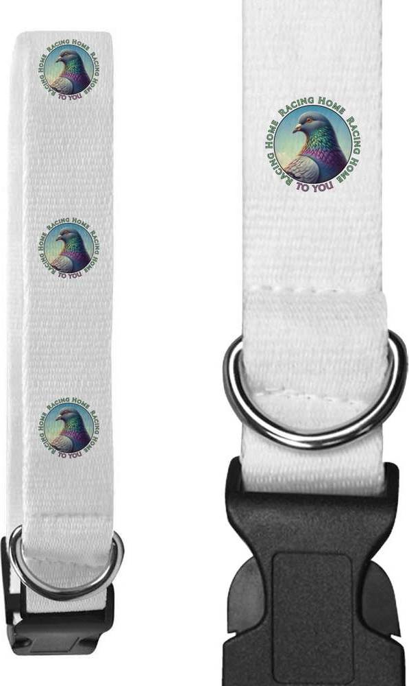 Azeeda Racing Pigeon Portrait Dog Collars