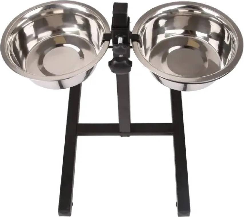 Double Adjustable Shelf Hundefoder Skål