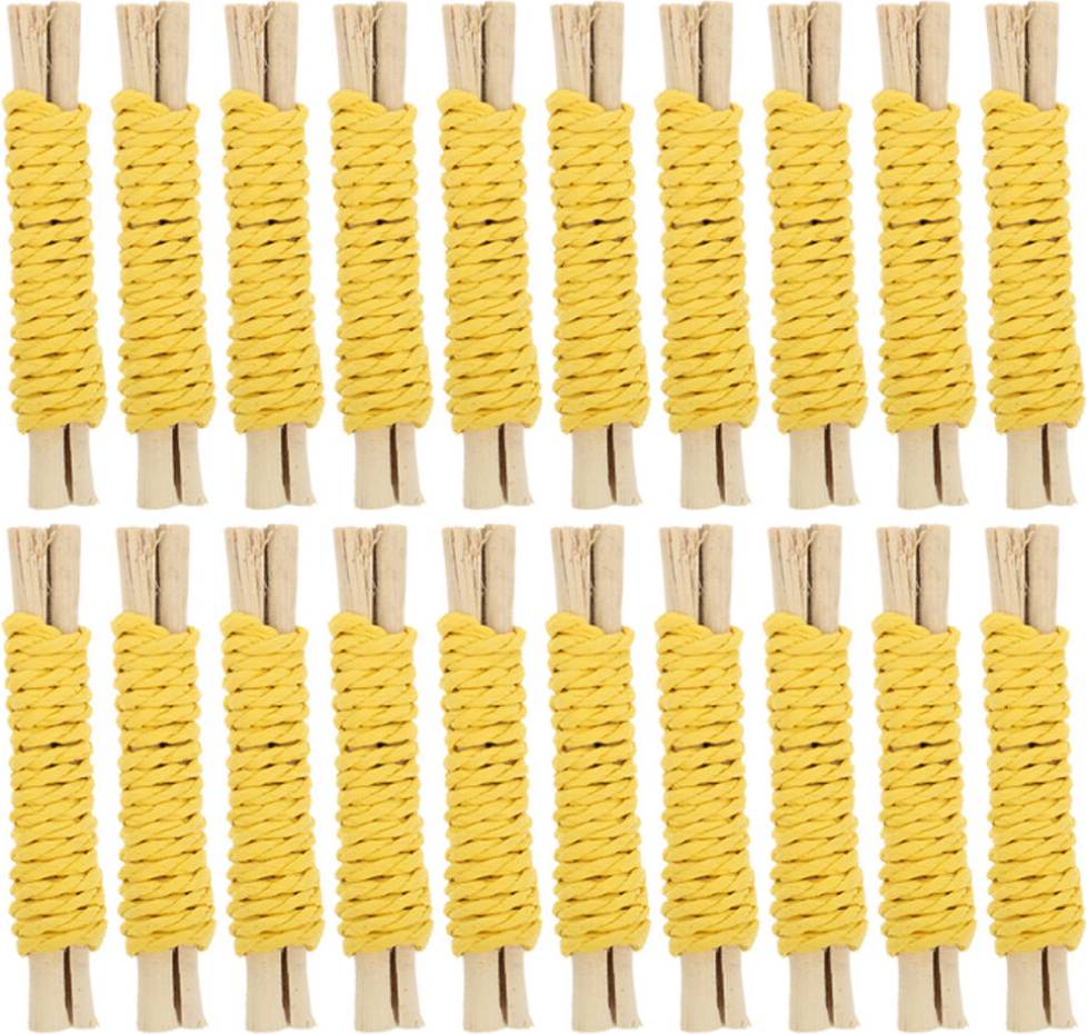 iplusmile 40Pcs Yellow Rabbit Chew Toys