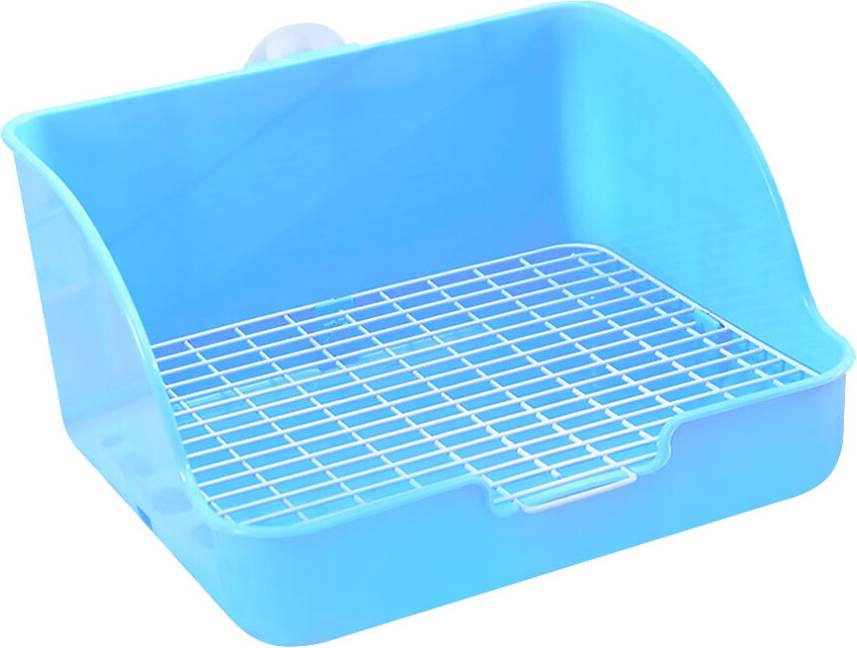 Inoomp 2Pcs Blue Plastic Bunny Potty Rabbit Training Box