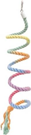 Dongker Gradient Colorful Bird Hemp Rope Cage
