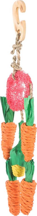 Vaguelly Assorted Color Rabbit Chew Toy Luffa Rope