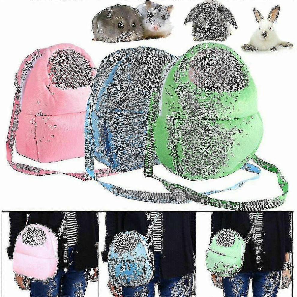 Furtalk Small Pet Backpack Rabbit Cage Pink