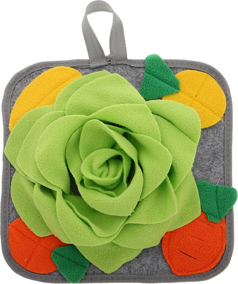 Happyyami Rabbit Foraging Mat Snuffle Toy Treat Dispenser