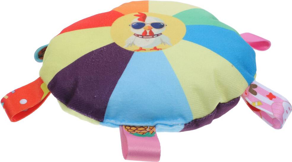Inoomp Squeaky Plush Chicken Flying Disc For Dogs
