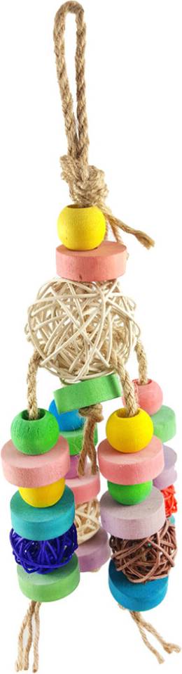 Inoomp 2Pcs Parrot Bite Toy Multi Color Safe