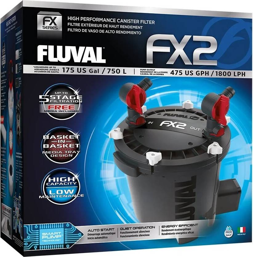 Fluval Fx2 Performance External Aquarium Fish Tank Filter
