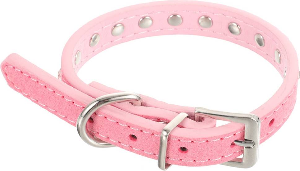 Totority Adjustable PU Rhinestone Dog Collar