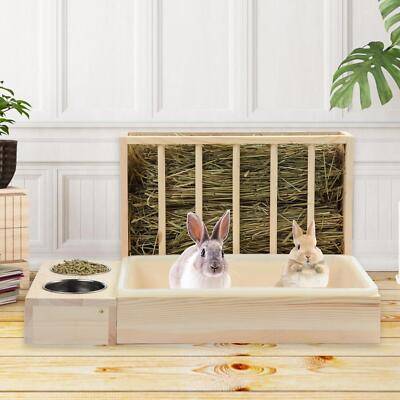 Rabbit Rabbit Hay Feeder 3 In 1 With Litter Box