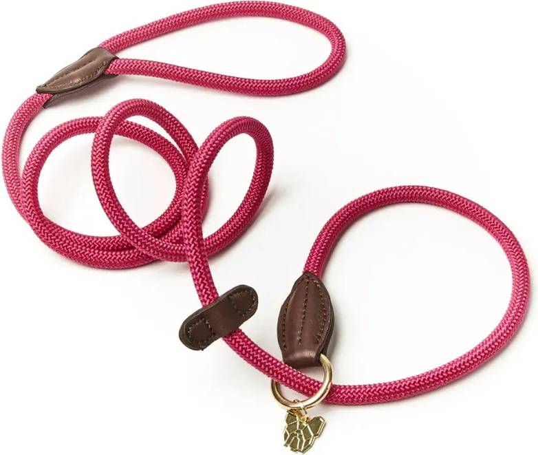 Digby & Fox Fine Rope Slip Lead Pink