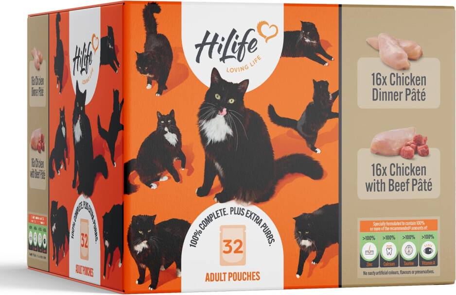HiLife Natural Cat Pouch Multipack