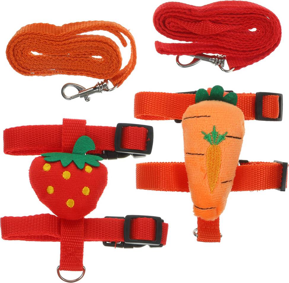 Solustre 8 Sets Rabbit Harness And Leash Set