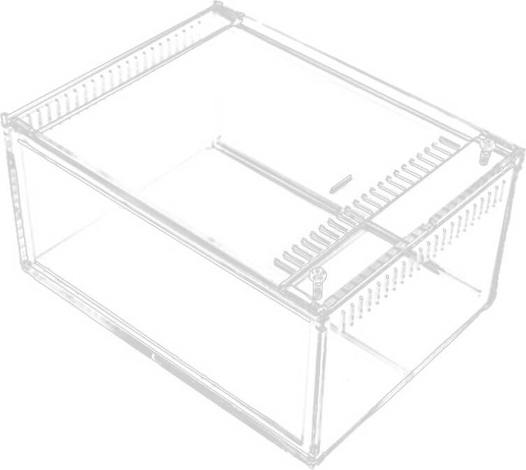 Inoomp Reptile Breeding Container Raising Feeding Box Transparent