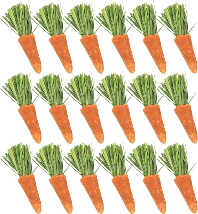 VILLCASE 18Pcs Rabbit Chew Carrots Hamster Teething Sticks