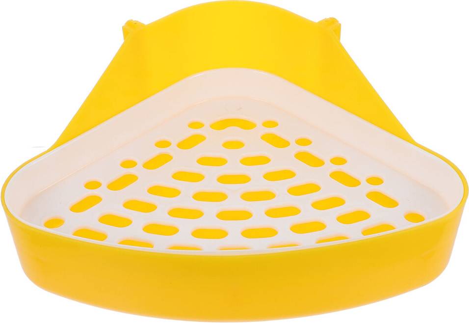 Vaguelly Triangular Rabbit Litter Box Mini Plastic Potty