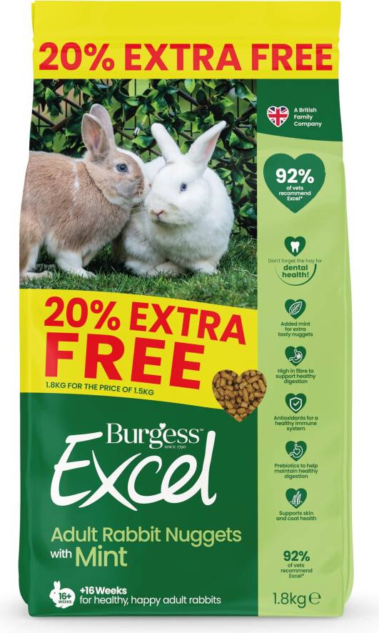 Excel Rabbit Food High Fibre 1.8kg