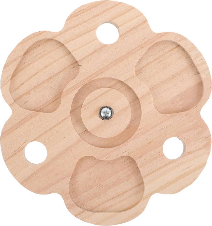 Totority Rabbit Interactive Toy Light Yellow Wood 1pcs