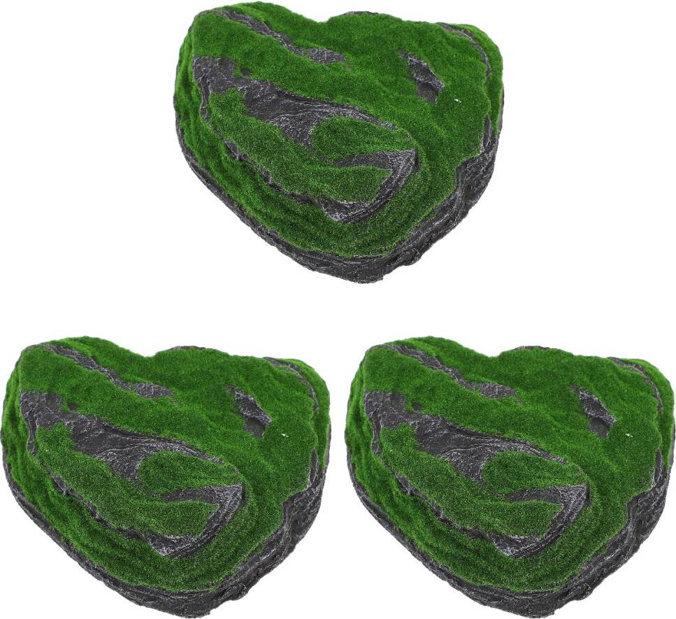 iplusmile 3Pcs Multi-Use Green Resin Turtle Ramp Basking Platform