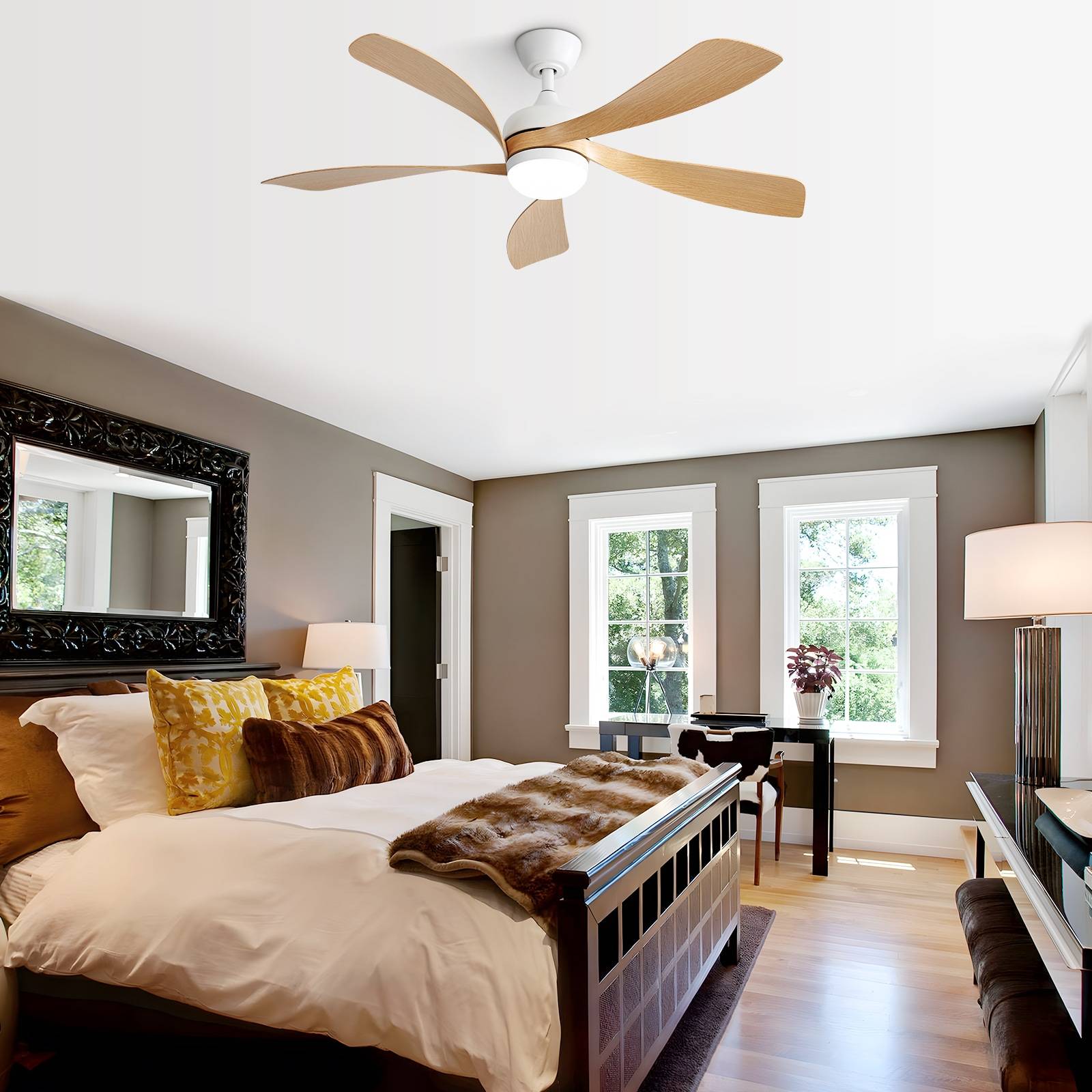 Modern ceiling fans GDFSTUDIO 52 Inch Modern Ceiling Fan ABS Blade