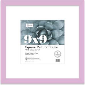 B&Q Lilac Picture 9x9 Inch With 7x7 Mount Photo Frame