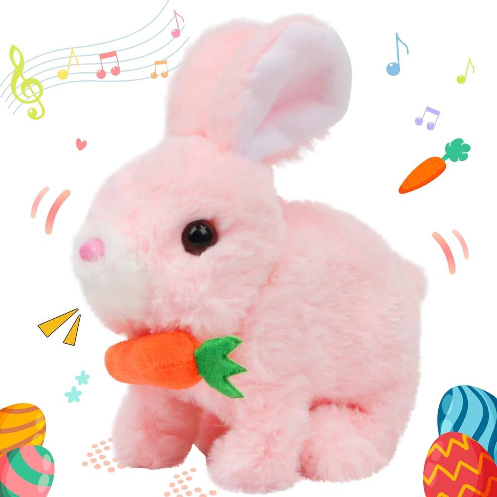 Hopping Rabbit Plush Toy 7 Inch