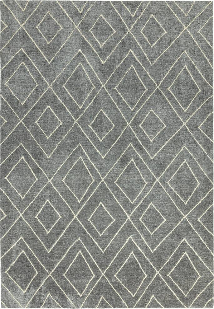 Ebern Designs Octavia Tufted Rug Silver