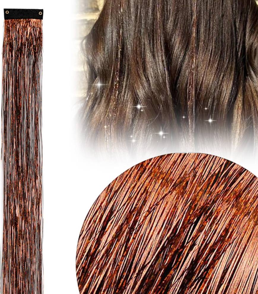 Hair extensions 19.7 Inch Clip In Hair Fairy Tinsel Kit
