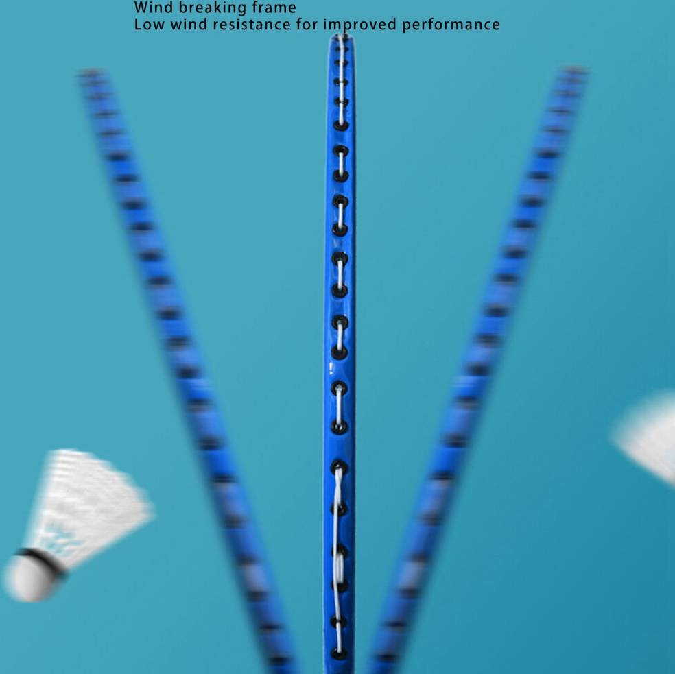 Blue Badminton Rackets 2PCS