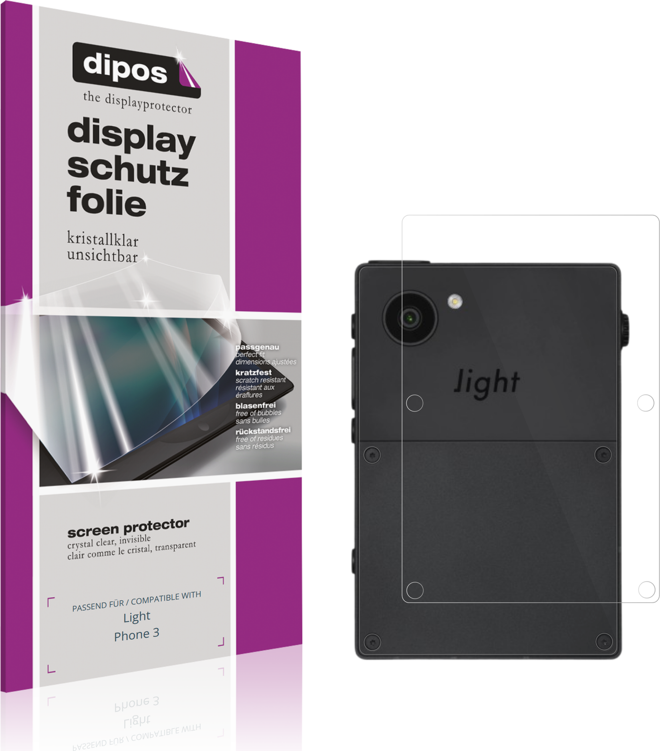 Dipos 4x Screen Protector For Light Phone 3
