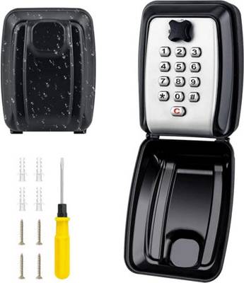 B&Q Black Large Key Safe Box