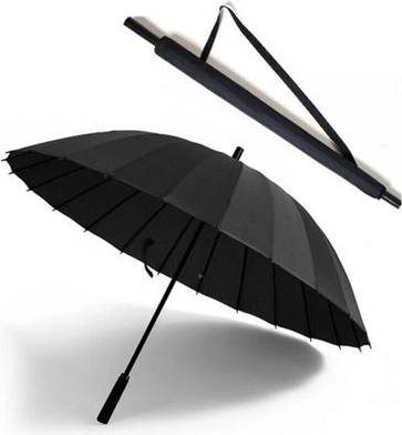 B&Q Ribs Windproof Large Stormproof Umbrella