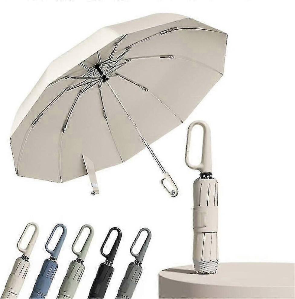 Kikidex Ring Buckle Handle Inverted Umbrella Reflective - Blue