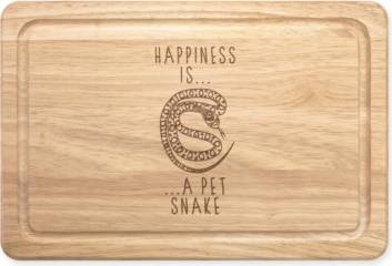 Wooden chopping board Gift Base Snake Rectangular Wooden Chopping Board