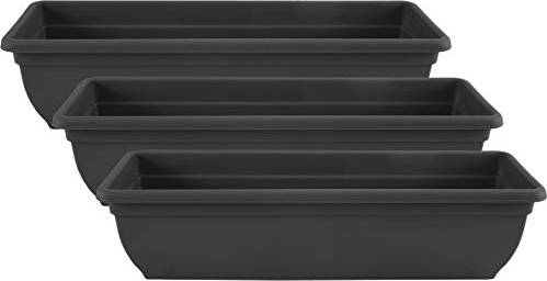 Large plastic garden pots Large Plastic Window Box Planters 60cm