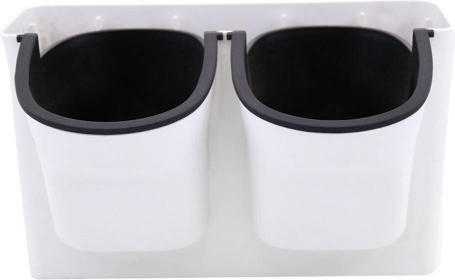White Double Storage Bin - Extra Thick Kitchen Storage