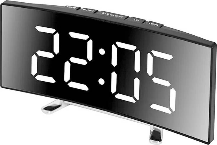 Kepptory Digital LED Large Display Mirror Alarms Clock