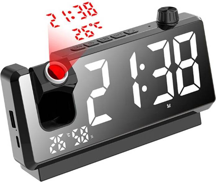 Led alarm clock Melitt HD LED Projection Alarm Clock
