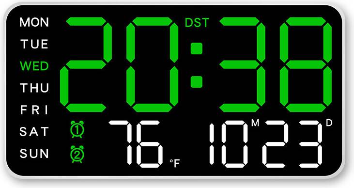 Digital clock wall LED Digital Clock Wall Desk 11.5 Inch