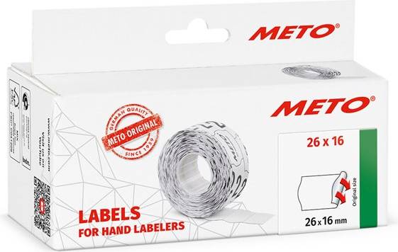 Price Labels 26x16 White 6 Rls
