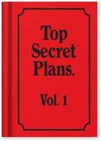 Hot Topic Top Secret Plans Mini Notebook Red Black