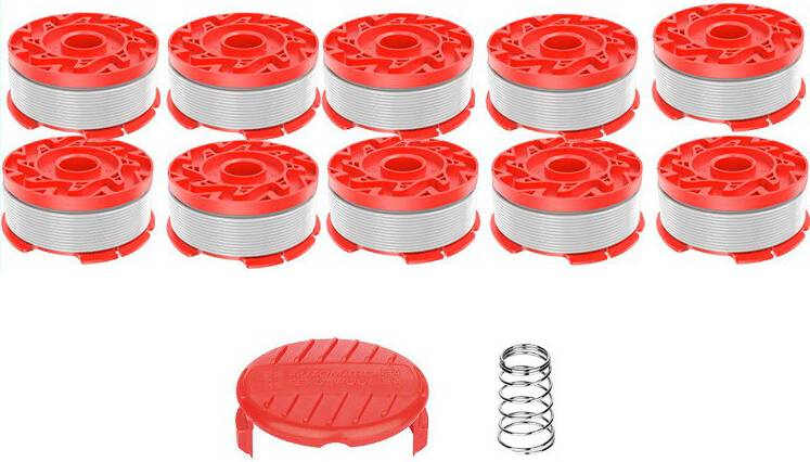 Lawn mower and strimmer set CMCST900 CMCST915 Lawn Mower 10 Line Spools Spool Cap Spring Set